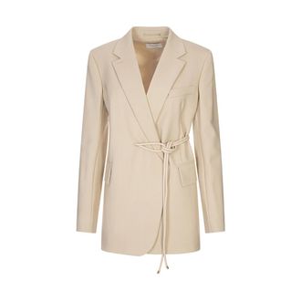 Sportmax Dames, Jassen, Bruin, Maat: 2XS Leer