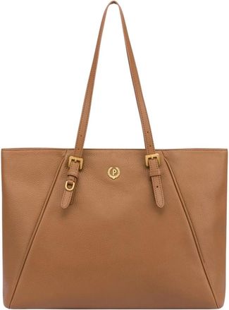 Pollini Tote Bags - Dames - Shoppers - Bruin - ONE Size - Tassen