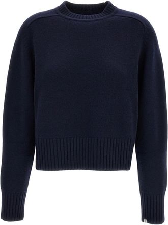 Extreme Cashmere Dark Blue Cashmere-Blend N.167 Crewneck Sweater