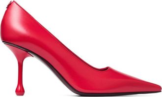 Jimmy Choo London 80mm Ixia pumps - women - Lamb Skin/Goat Skin/Rubber/Calf Leather/Calf Leather - 36,5 - Red
