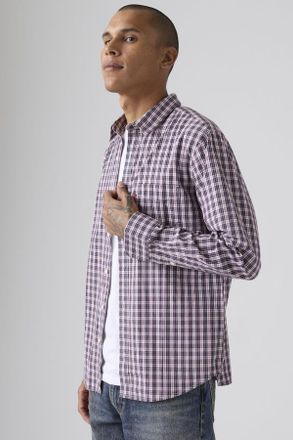 Levi's Sunset Pocket Shirt - Hombre - 2XL - Multicolor / Yahya Plaid Dress Blues Poplin