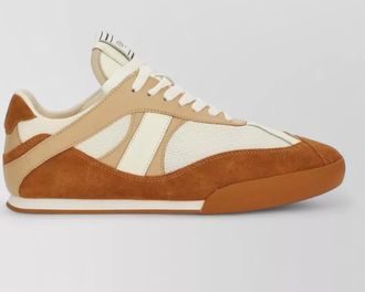 Chlo&eacute; kick sneaker suede mesh panels rubber sole