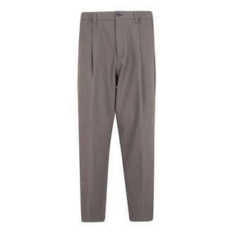 Herno Straight Trousers, male, Green, Size: 2XL Straight Trousers