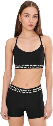 Brooks PR Elite Bra Womens Bra Black/Luminary : 2XL (40 A-D), Polyester/Spandex