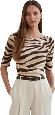 Ralph Lauren Pullover a maniche corte Eyelah - - Knitwear - Donna - Multicolore - L