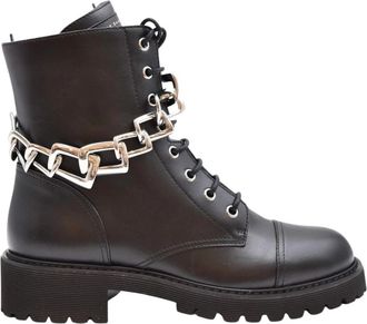 Giuseppe Zanotti Boots - Dames - Veterlaarzen - Zwart - 38 1/2 EU - Schoenen