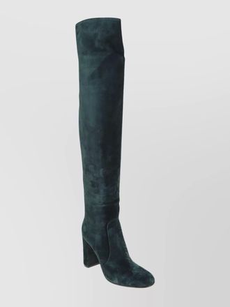 Gianvito Rossi suede block heel over-the-knee boots