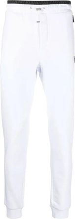 Philipp Plein Jogging Broeken Hexagon - Heren - Sweatpants - Wit - S - Katoen - Broeken