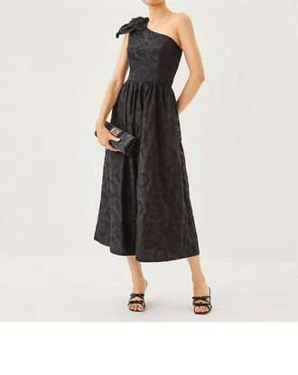 Lilly Pulitzer Lynsi Sunset Bloom Midi Dress In Noir