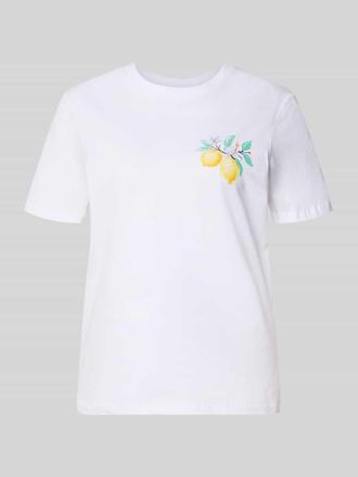 Pieces Regular Fit T-Shirt aus reiner Baumwolle Modell BRIANNA in Weiss, Gr&ouml;&szlig;e XL