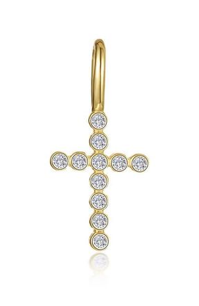 Lafonn Simulated Diamond Cross Charm in Gold at Nordstrom