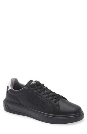 Karl Lagerfeld Side Karl Low Top Sneaker in Black at Nordstrom Rack, Size 11.5