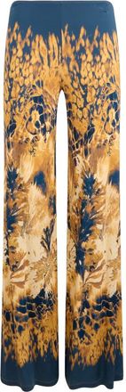 Alberta Ferretti Broek met Print - Dames - Wijde Broeken - Veelkleurig - S - Broeken