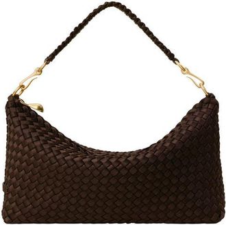 Naghedi Small Porto Half Moon Shoulder Bag in Chocolate at Nordstrom