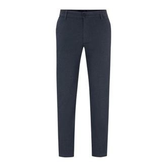 HUGO BOSS Chinos voor heren van Kane met platte voorkant (Donkerblauw)