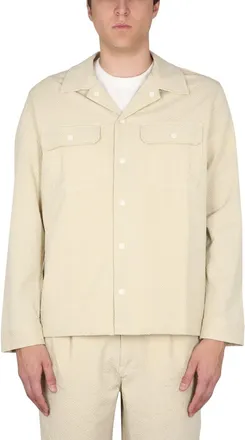 Howlin Cotton Bowling Neck Shirt - Beige