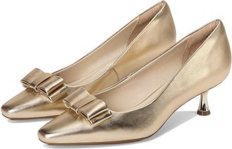 Anne Klein Theresa High Womens Heels Light Gold : 8.5 M, Leather/Rubber