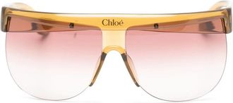 Chlo&eacute; Gradient Geometric-frame Sunglasses