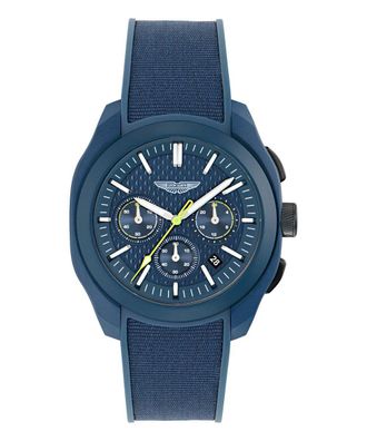 Aston Martin Thrill Crt Heren Blauwe Horloge MTRC1S606