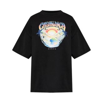 Casablanca T-Shirt - male - Casablanca - T-Shirts - Black - XL - Tops