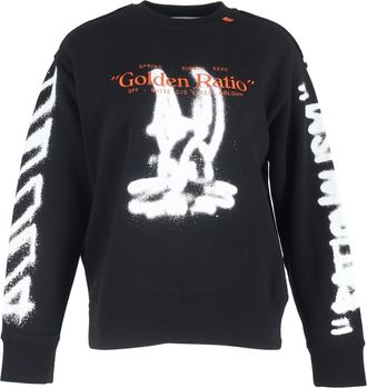 Off-white Diag Cartoon Long Sleeve T-shirt in Black Cotton