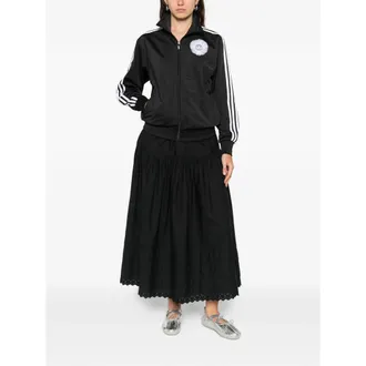 adidas Three Stripes Logo Track Jacket - Black