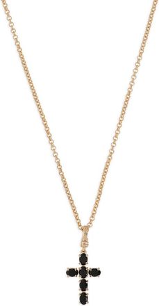 Dolce & Gabbana Cross Charm Chain Necklace