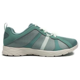 Vionic Brisk Radiant Synthetic Leather Womens Lace Up Trainers - Wasabi Blue Glass - Size:UK 5.5