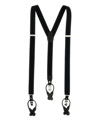 Yohji Yamamoto adjustable braces - Black