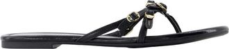 Marc Jacobs Flip Flops, female, Black, Size: 10 US Leather Kiki Sandal