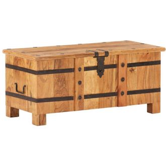 vidaXL Baule 90x40x40 cm in Legno Massello di Acacia vidaXL