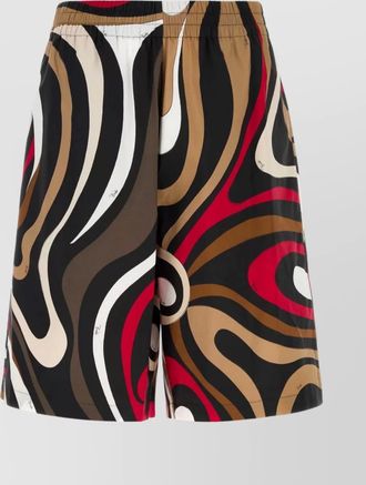 Pucci knee length bermuda shorts with bold print