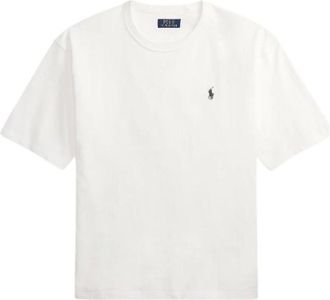 Polo Ralph Lauren Camiseta de cuello redondo de punto jersey de corte relajado - Tops - Hombre - Blanco - XL