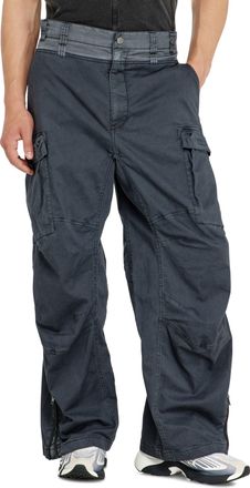 Diesel Cargo pants in cotton and nylon - Pants - Man - Blue
