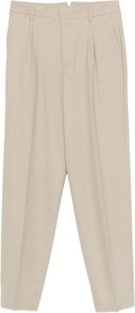 Cellar Door Pantaloni Beverly In Lana Con Piega-Donna