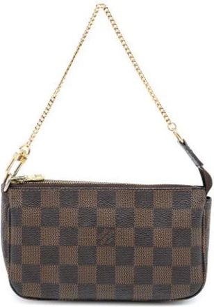 Louis Vuitton Pre-owned Clutches, female, Brown, Size: ONE SIZE Pre-owned Canvas Clutch