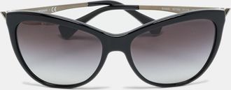 Emporio Armani Black Gradient Ea 4030 Cat Eye Sunglasses