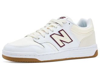 New Balance Classics BB480L v1 Shoes Sea Salt/Classic Crimson : US Mens 13 - Womens 14.5 D - Medium, Leather