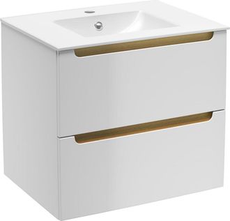 Puma Mueble De Ba&ntilde;o Con Lavabo Stilla 60x60x45 Cm, Blanco (stillad06056u1) - Naturel
