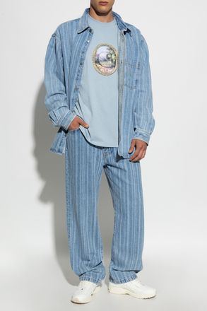 Carhartt Work in Progress T-shirt Mirror, Mens, Light Blue