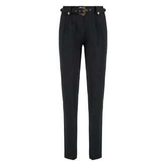 Versace Jeans Couture Slim-fit Broeken - Dames - Slim Fit Broeken - Zwart - 2XS - Broeken