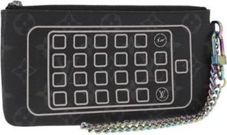 Louis Vuitton Pre-owned Vintage Canvas Clutch - Dames - Vintage Clutch - Zwart - ONE Size - Vintage