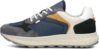 Clay Schoenen, Heren, Veelkleurig, 44 EU, Leer, Stijlvolle Lage Sneakers in Blauw