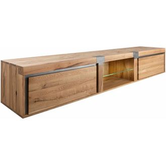 Massivmoebel24 mobile tv in legno di Quercia Selvatica/ Cerro 260x48x50 quercia naturale oliato new amsterdam 04