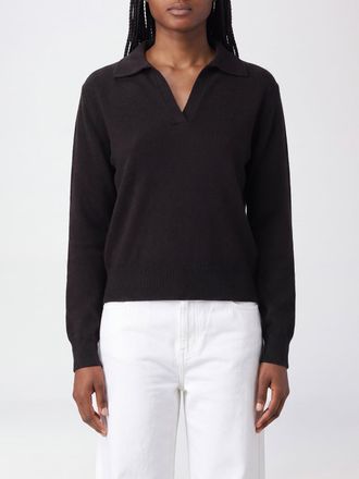 KANGRA V-Neck Wool and Cashmere Knit Polo with Long Sleeves