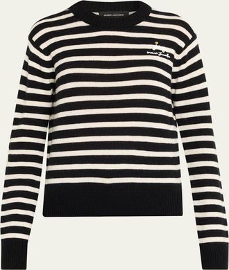 Marc Jacobs Joy Striped Crewneck Sweater