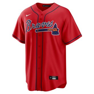 Nike Austin Riley Atlanta Braves Nike Mens MLB Replica Jersey in Red | T770AWDBAW7-R27
