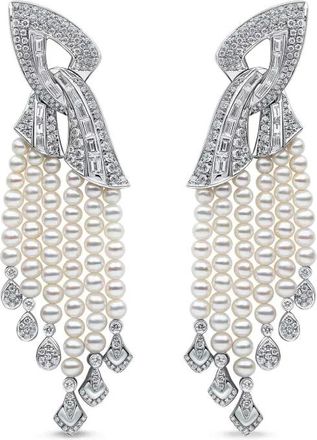 Yoko London Orecchini Cleopatra con perle e diamanti - Argento