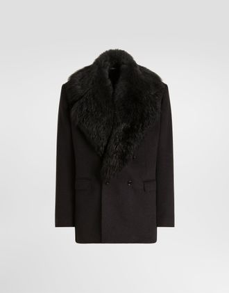 Dolce & Gabbana Palermo Double-breasted Cashmere Jacket - Man Suits And Blazers Grey 54
