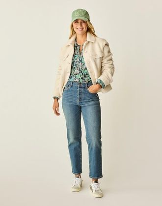 Carve Designs Rhea Boucle Trucker in Birch at Nordstrom, Size Xx-Small